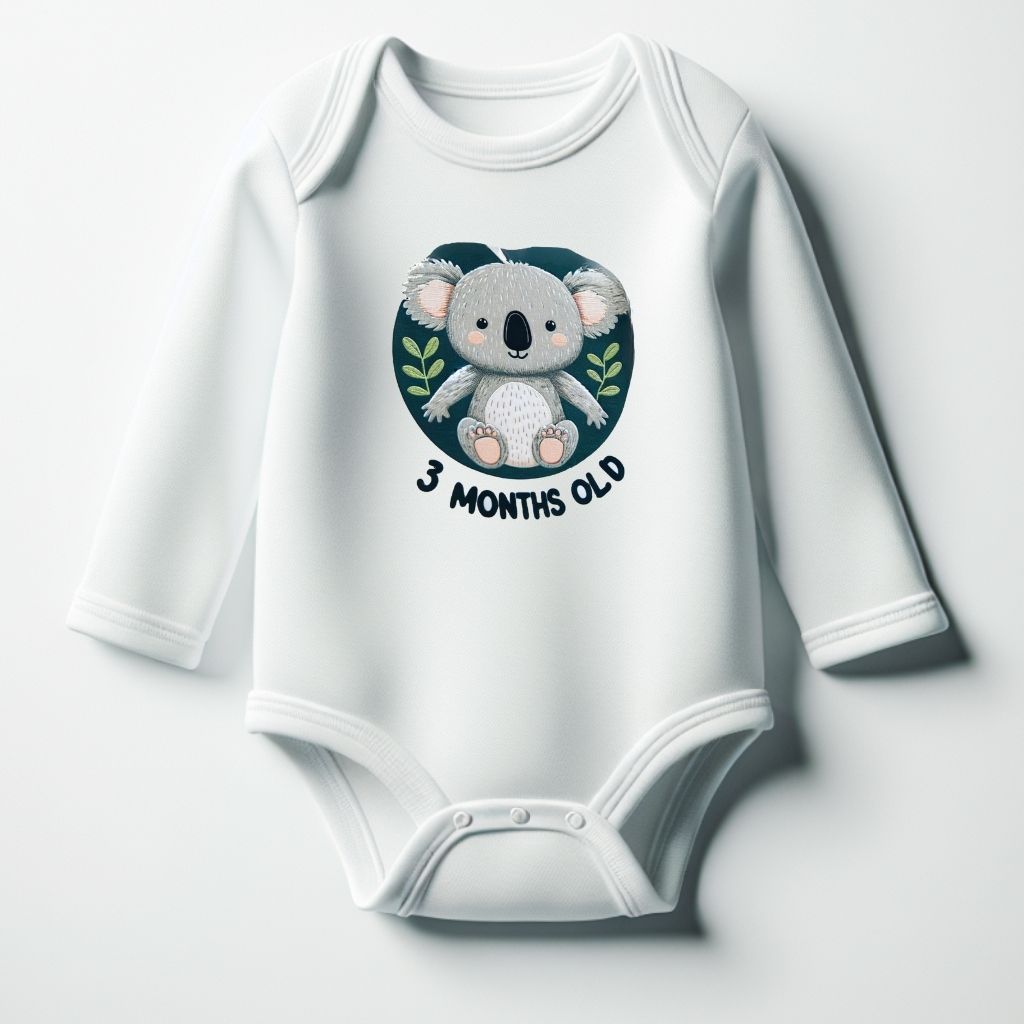 3 Month Birthday Onesie