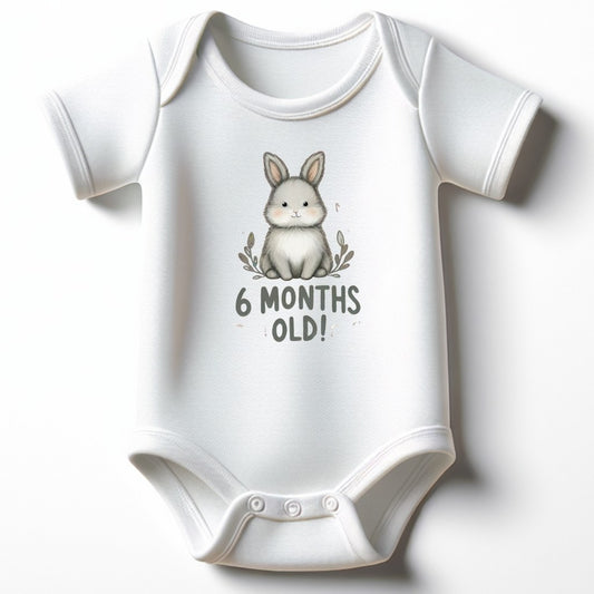 6 Month Birthday Onesie