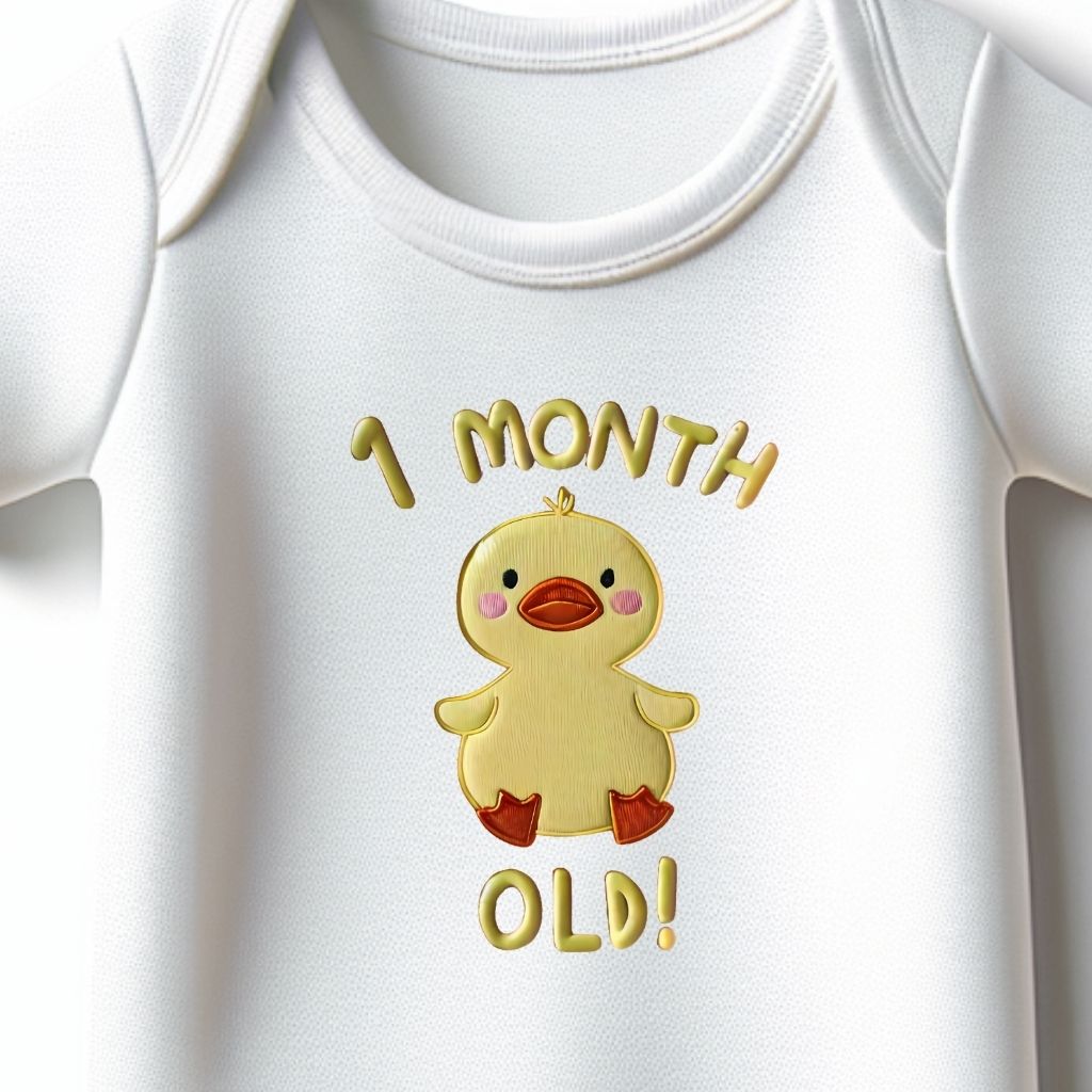 1 Month Birthday Onesie